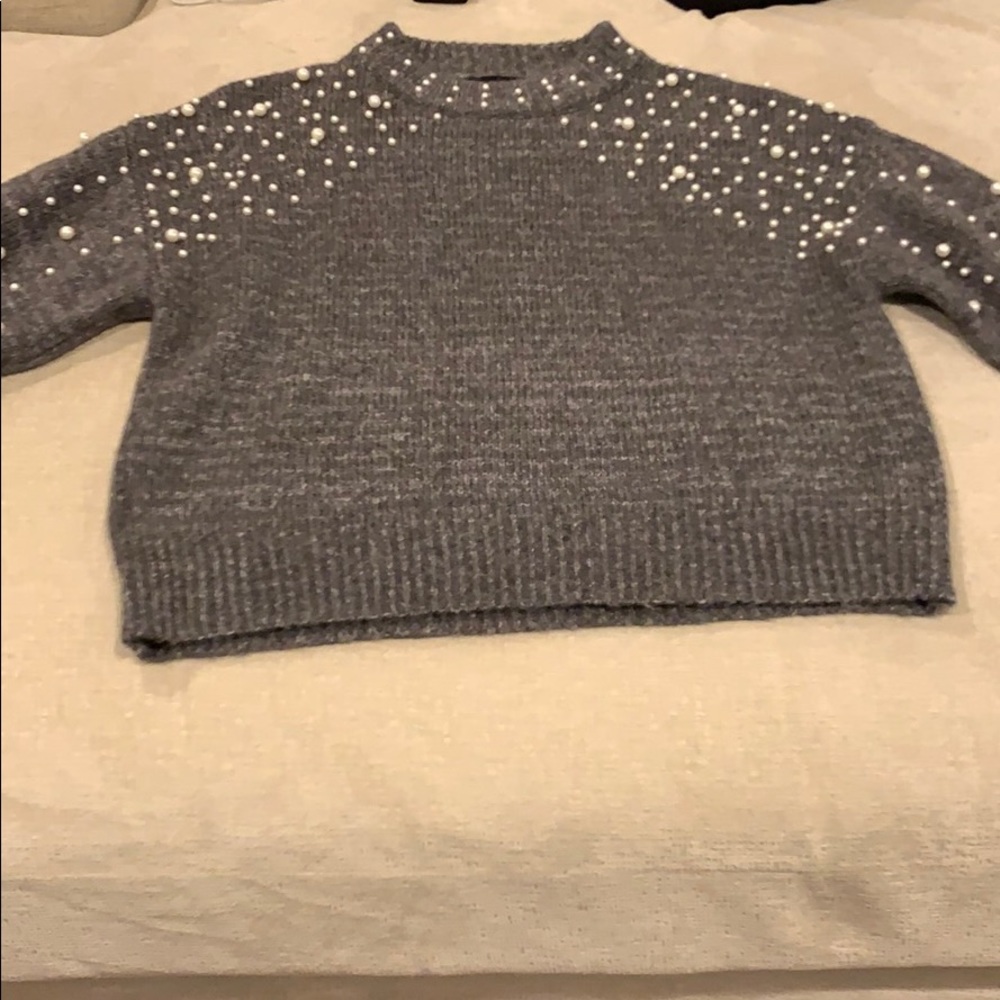 Bloomingdales Sweater with pearls!